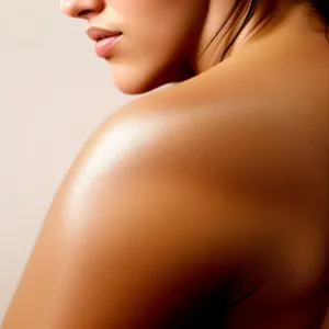 Radiant Beauty: Attractive, Pretty, and Healthy Shoulder Portrait