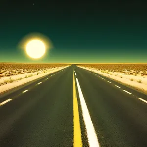 Speeding through the Desert: A Highway Journey