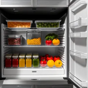 Modern Kitchen Refrigerator: Efficient Home Cooling Appliance