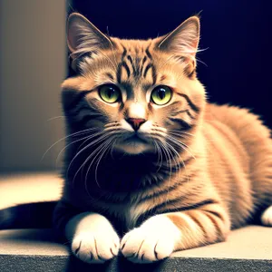 Adorable Fluffy Tabby Kitten with Curious Whiskers