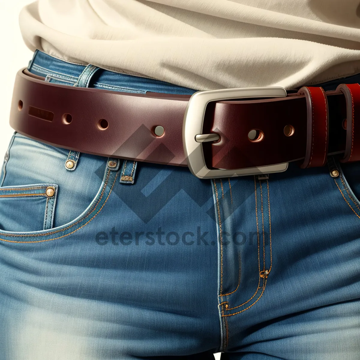 Picture of Buckle Jeans Fastener: Stylish Restraint for Casual Denim Fashion