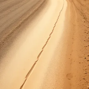 Sandy Beach Dune: Textured Landscape of Dry Desert