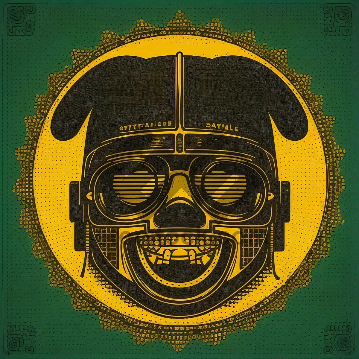 Picture of Creative Retro Shield Heraldry Graphic Design Element