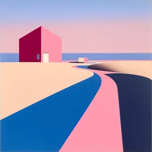 Modern 3D Villa Design Signage Graphic