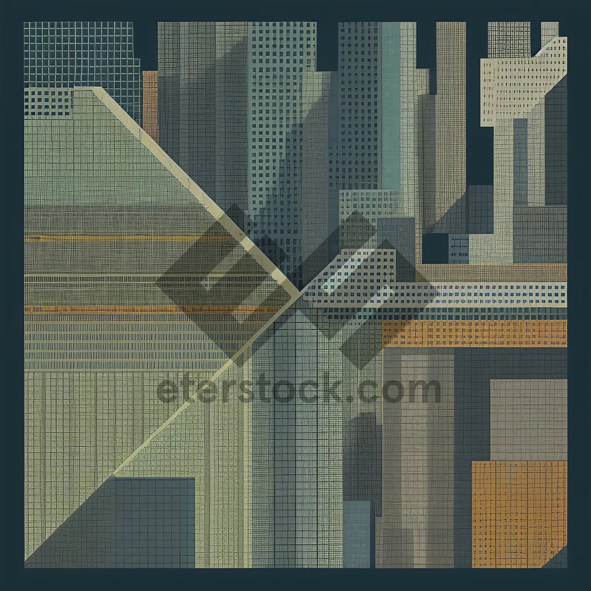 Picture of Urban Glass Tower in Modern Cityscape