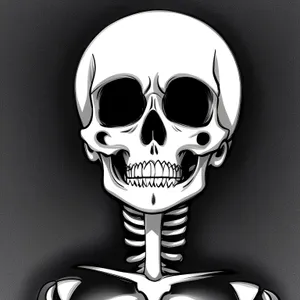 Skeletal Pirate's Spooky Death Stare