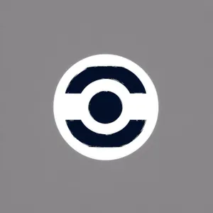 Shiny 3D Black Reflective Symbol Icon Design