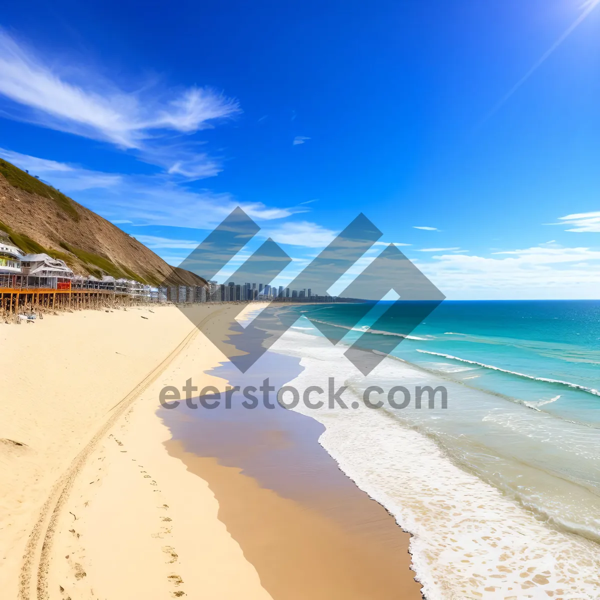 Picture of Idyllic Tropical Paradise by the Turquoise Sea