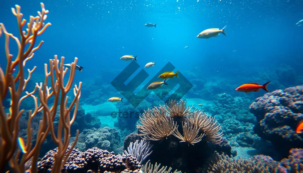 Picture of Colorful Marine Life Underwater Coral Reef Scuba Dive