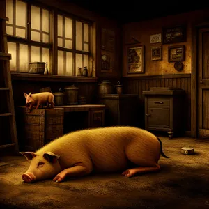 Cozy Swine Rest: Bedroom Piglet's Haven