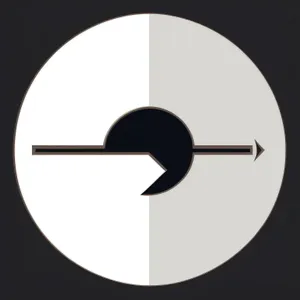Shiny Round Black Button Icon
