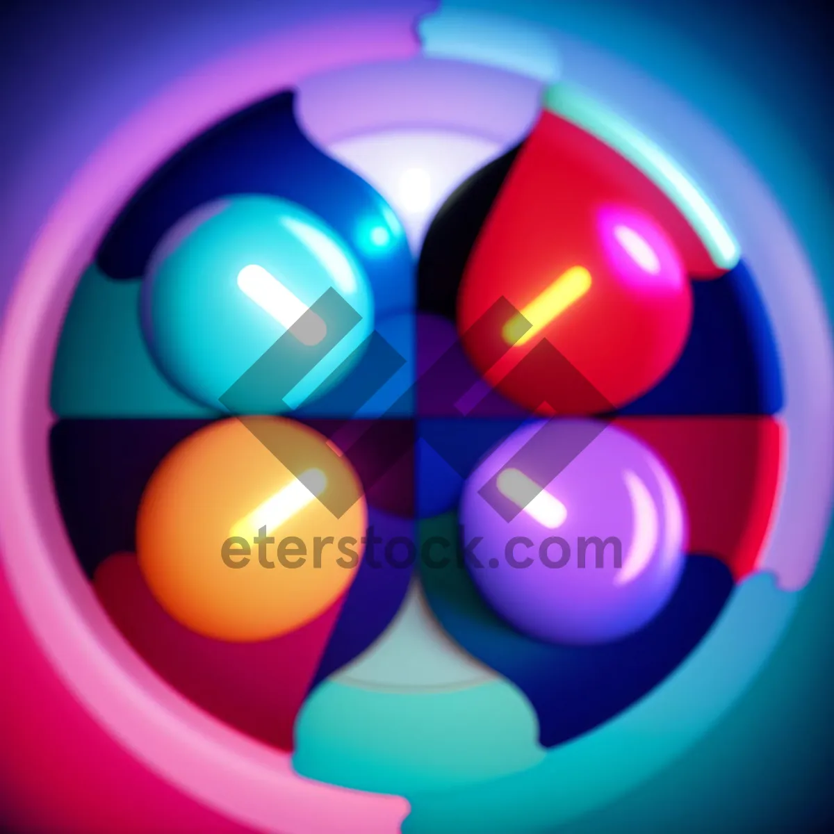 Picture of Shiny Glass Web Button Set: Circle Icons in Black and Orange