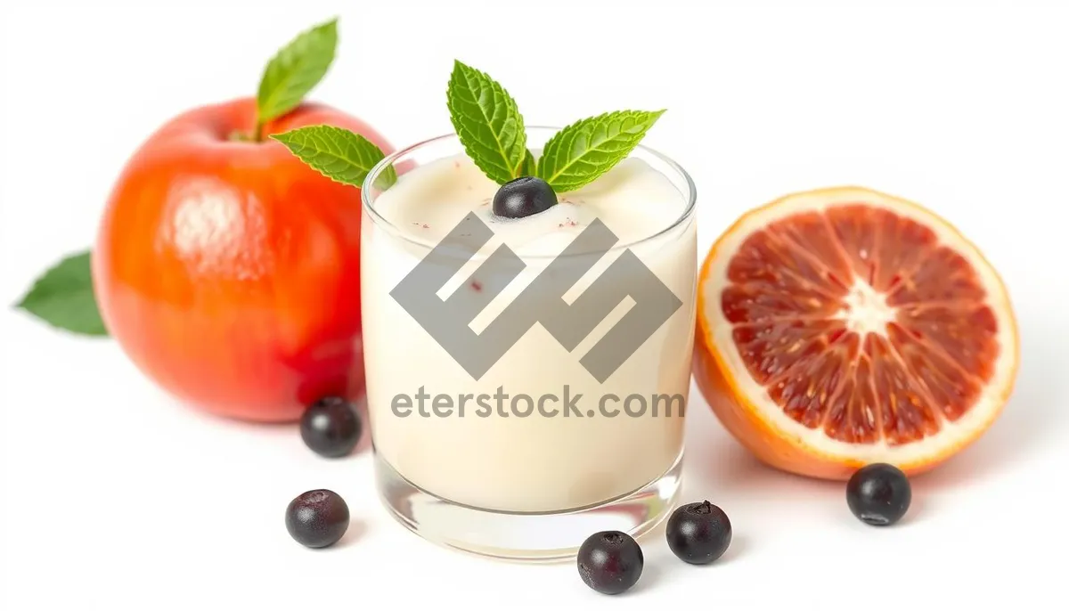 Picture of Fresh Fruits and Lemon Juice with Vitamin C