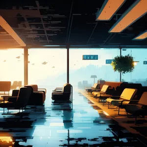 Modern Design: Light-Filled Classroom with Empty Tables