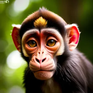 Playful Primate Family in Jungle Habitat