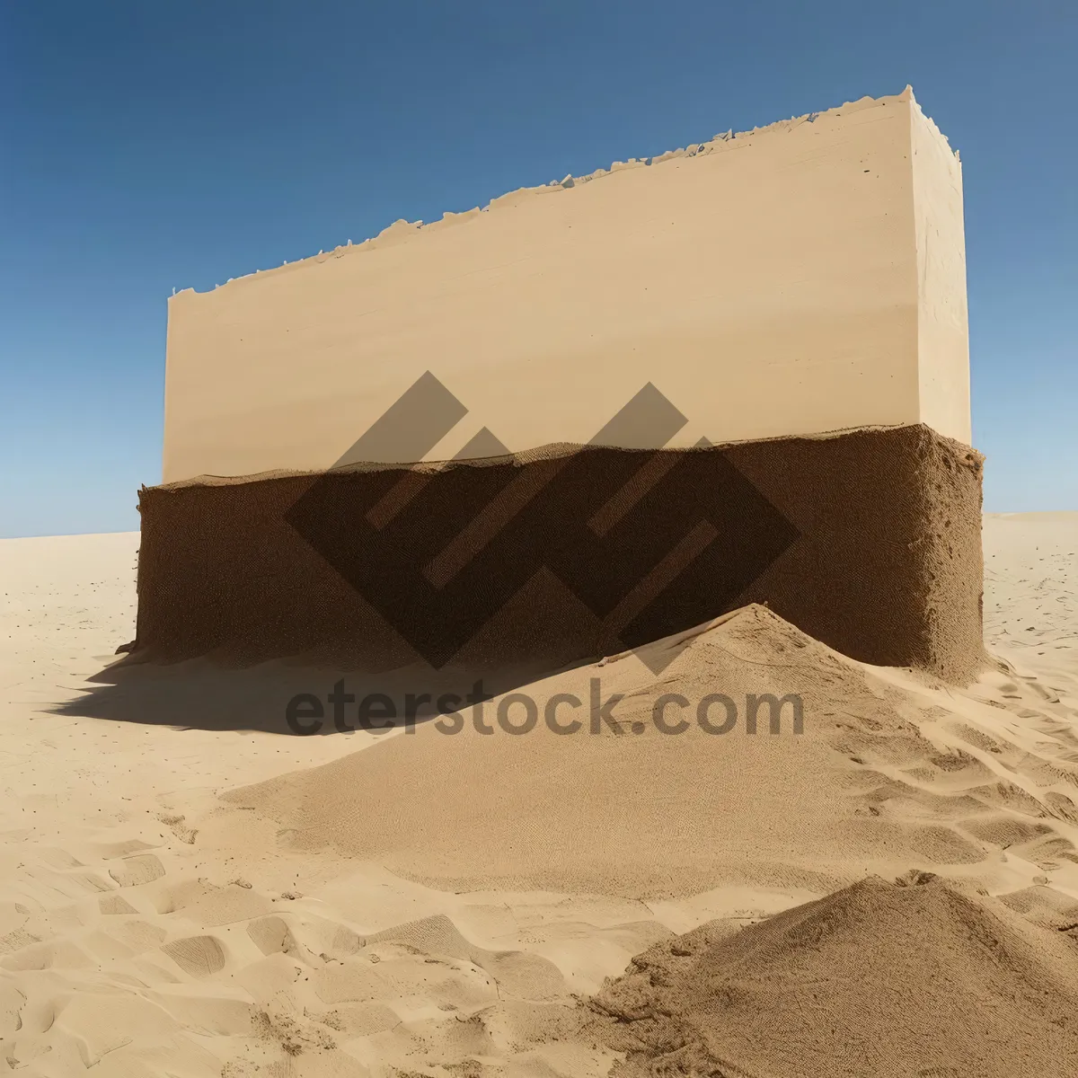 Picture of Ancient Desert Fortress: Majestic Pyramid of History