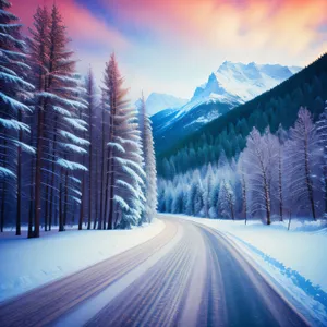 Winter Wonderland: Majestic Alpines and Snowy Peaks
