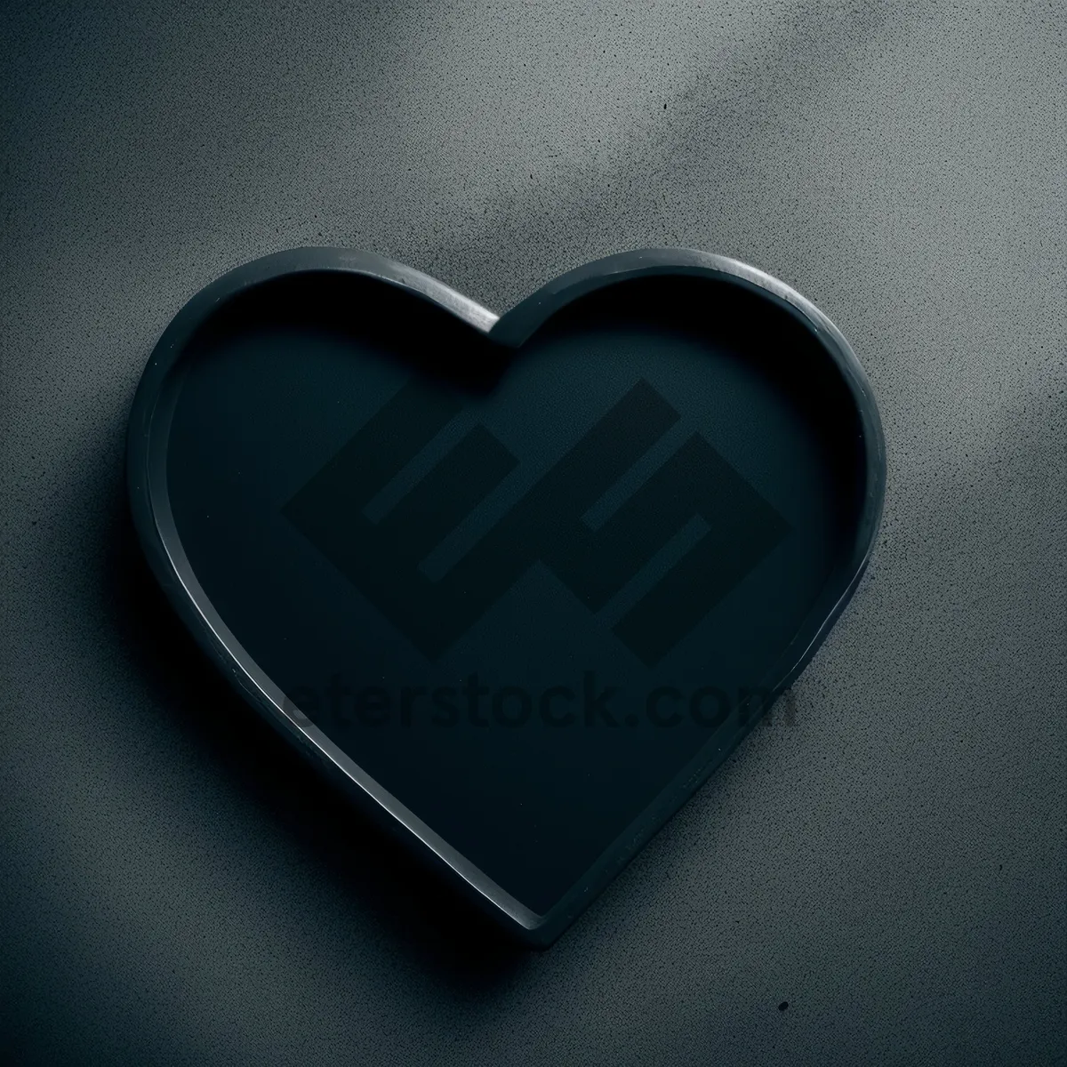 Picture of Shiny Love Heart Symbol Art Design