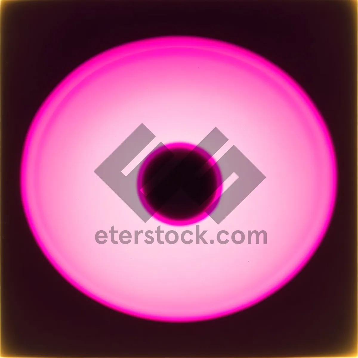 Picture of Digital Circle Design: Shiny Black Icon Button