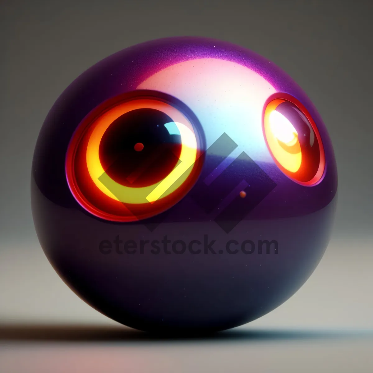 Picture of Digital Trackball Mouse: Sleek and Colorful Computer Accessory