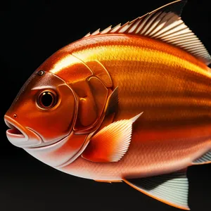 Colorful Tropical Fish Swimming in Aquarium