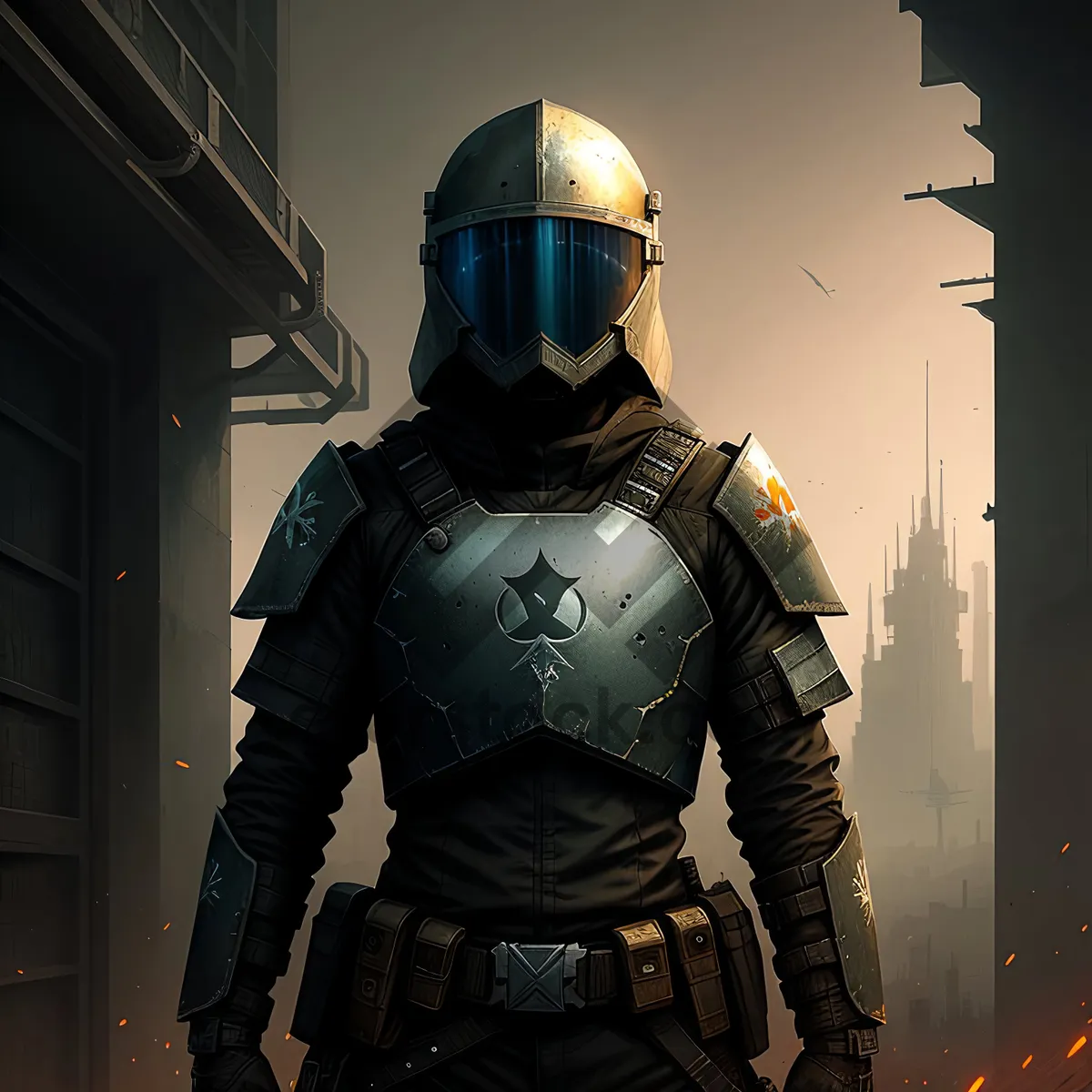 Picture of Warrior's Protective Gear: Breastplate, Helmet, and Shield