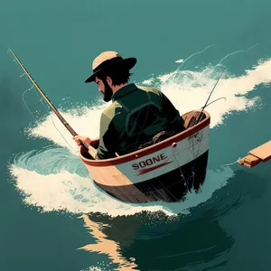 Fisherman's Fun Paddle in the Sea