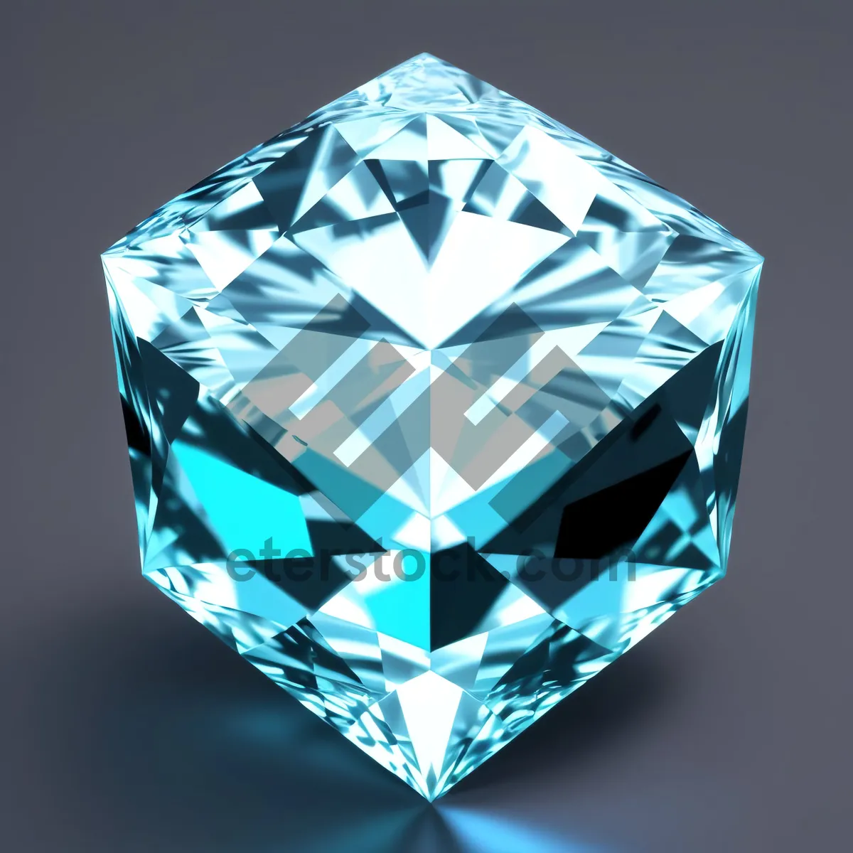 Picture of Shimmering Jewel: Crystal-Clear Diamond Icon for Brilliant Gifts