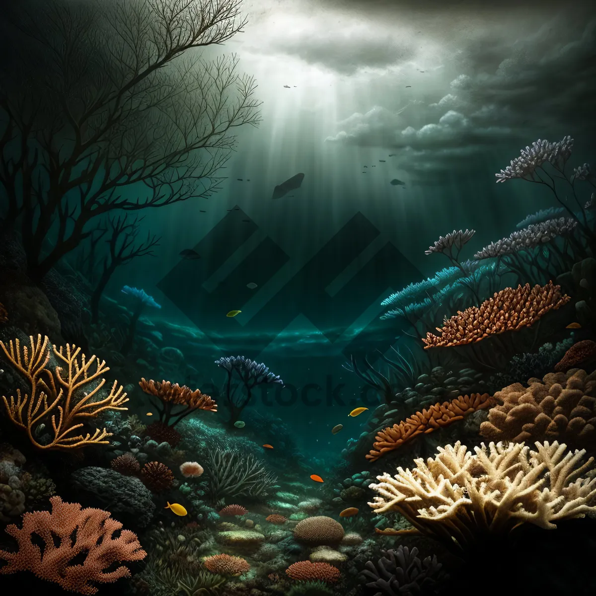 Picture of Exotic Reef Dive: Sunlit Marine Life