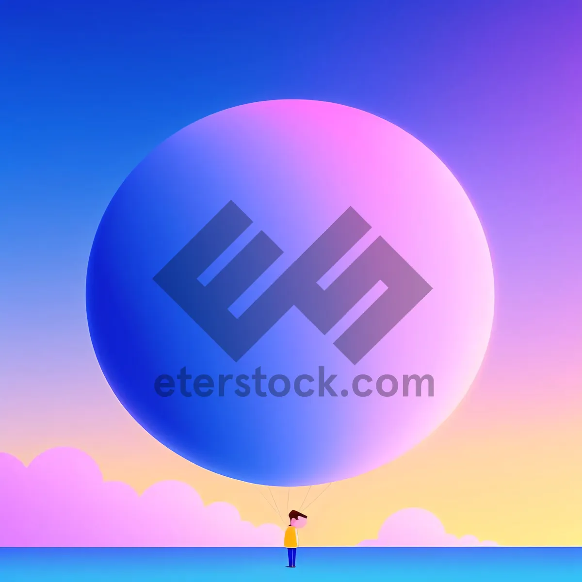 Picture of Colorful Round Shiny Flag Icon: Vibrant Modern Insignia