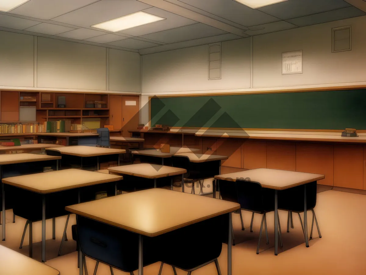 Picture of Modern interior design restaurant with empty chairs and table