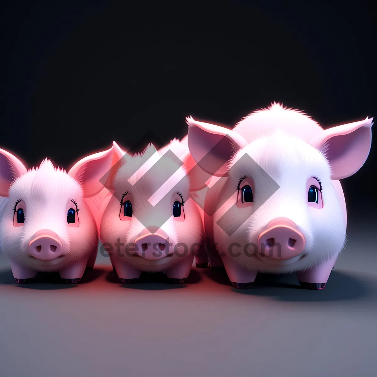 Picture of Piggy Bank Savings: Wealthy Pink Pig Container