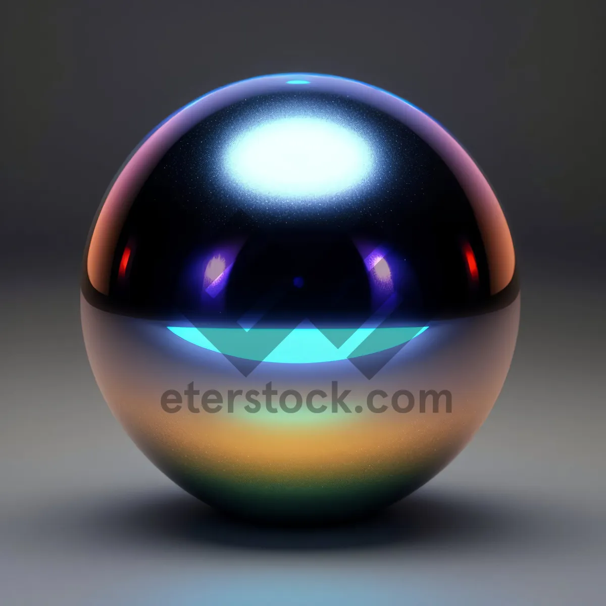 Picture of Shining Glass Sphere in Space