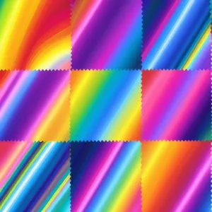 Abstract Rainbow Fractal Pattern