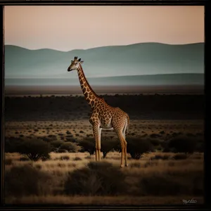 Majestic Giraffe in the South African Wilderness