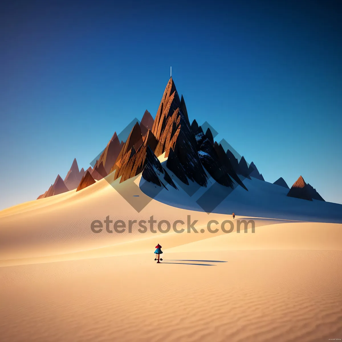 Picture of Sandy Sunset Adventure: Majestic Dunes Underneath the Setting Sun.