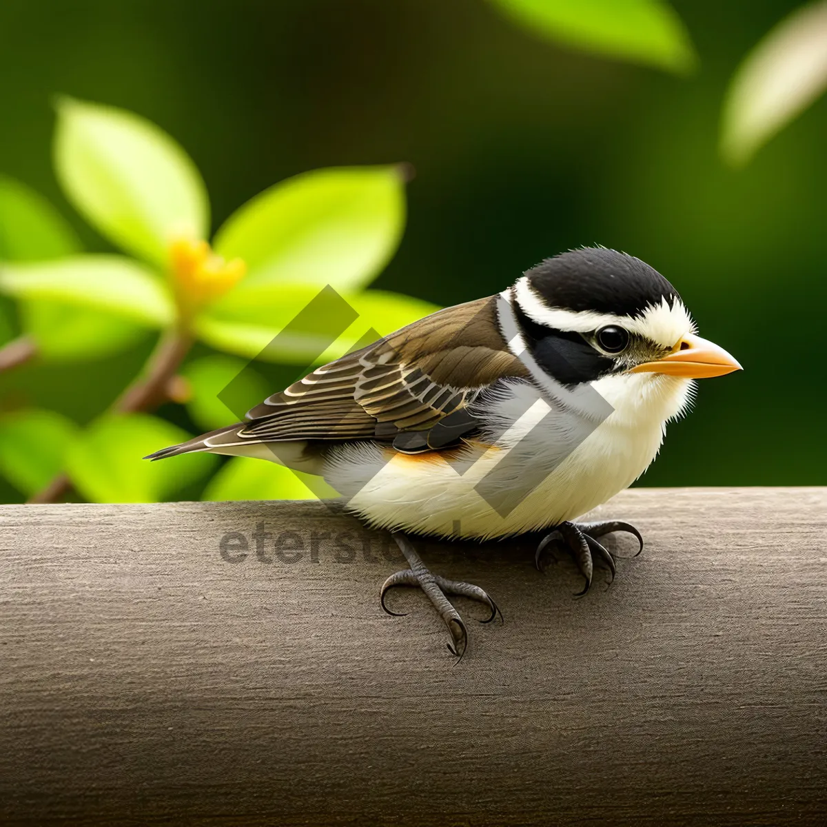 Picture of Graceful Sparrow Perched on Branch