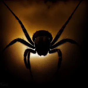 Black Widow Spider - Close-Up Arachnid Image
