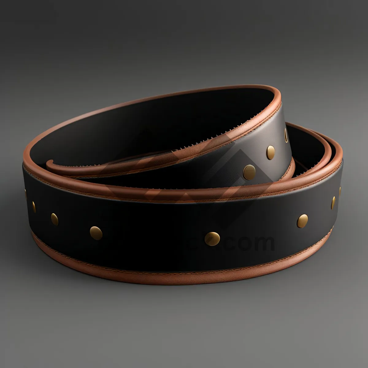 Picture of Golden Leather Buckle Bangle: High Fashion Luxury Jewelry