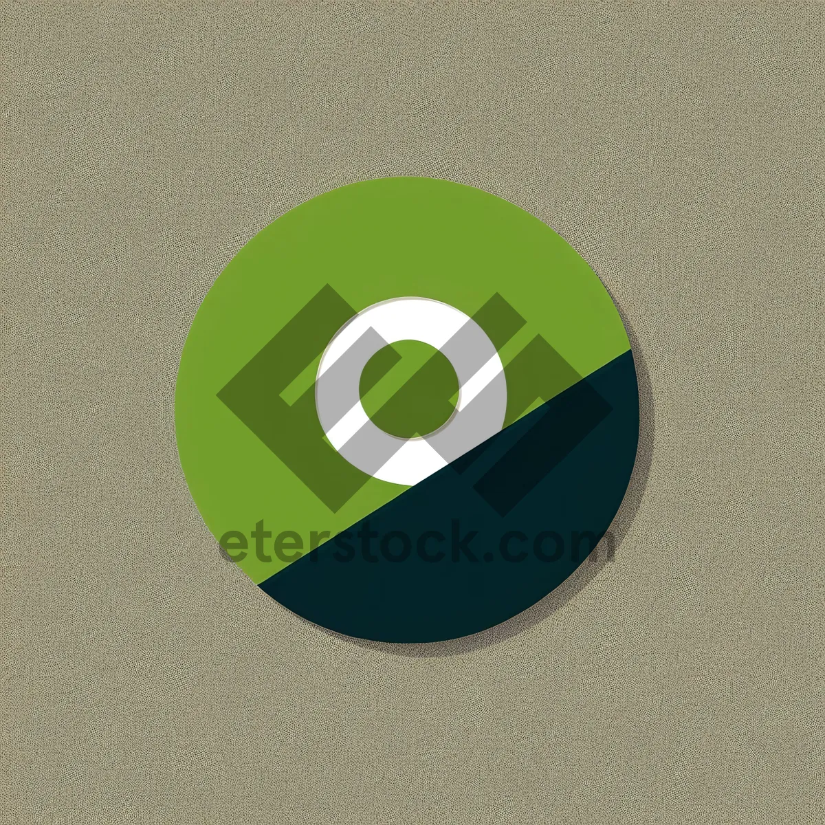 Picture of Stereo Circle Icon: Shiny 3D Audio Symbol