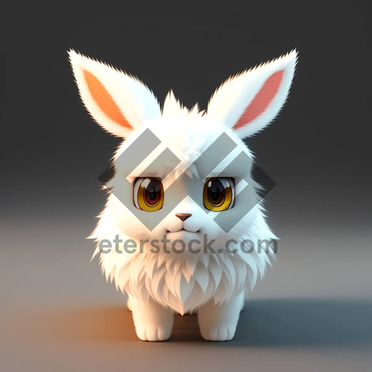 Picture of Fluffy Bunny Ears - Cute Cartoon Pet