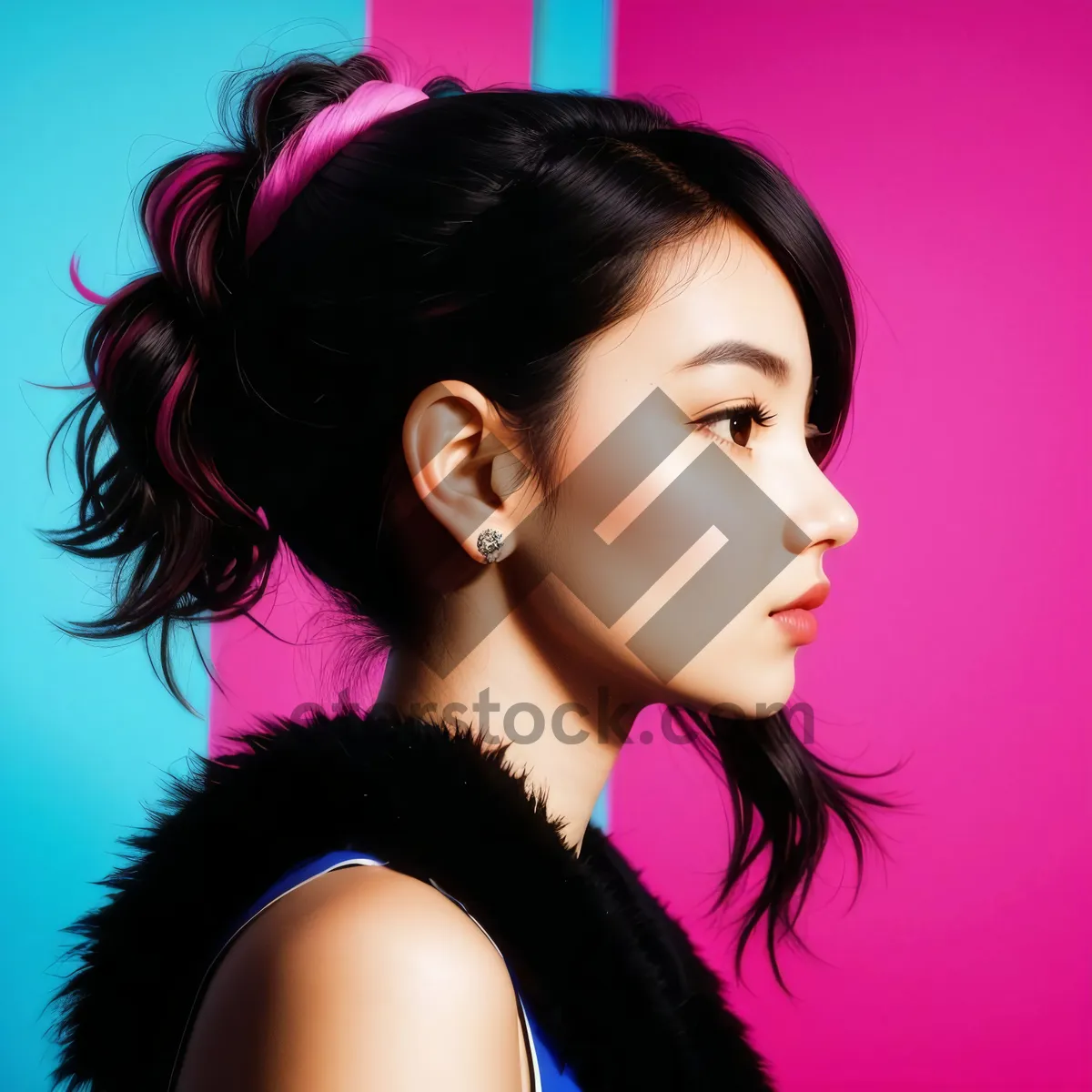 Picture of Stylish and Elegant Model Pose for Vogue Cover