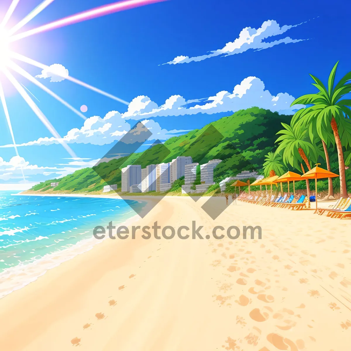 Picture of Sunny Tropical Beach Paradise