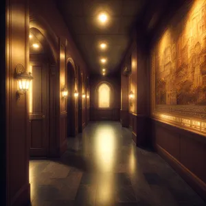 Enchanting Passage Through Historic Church Interior