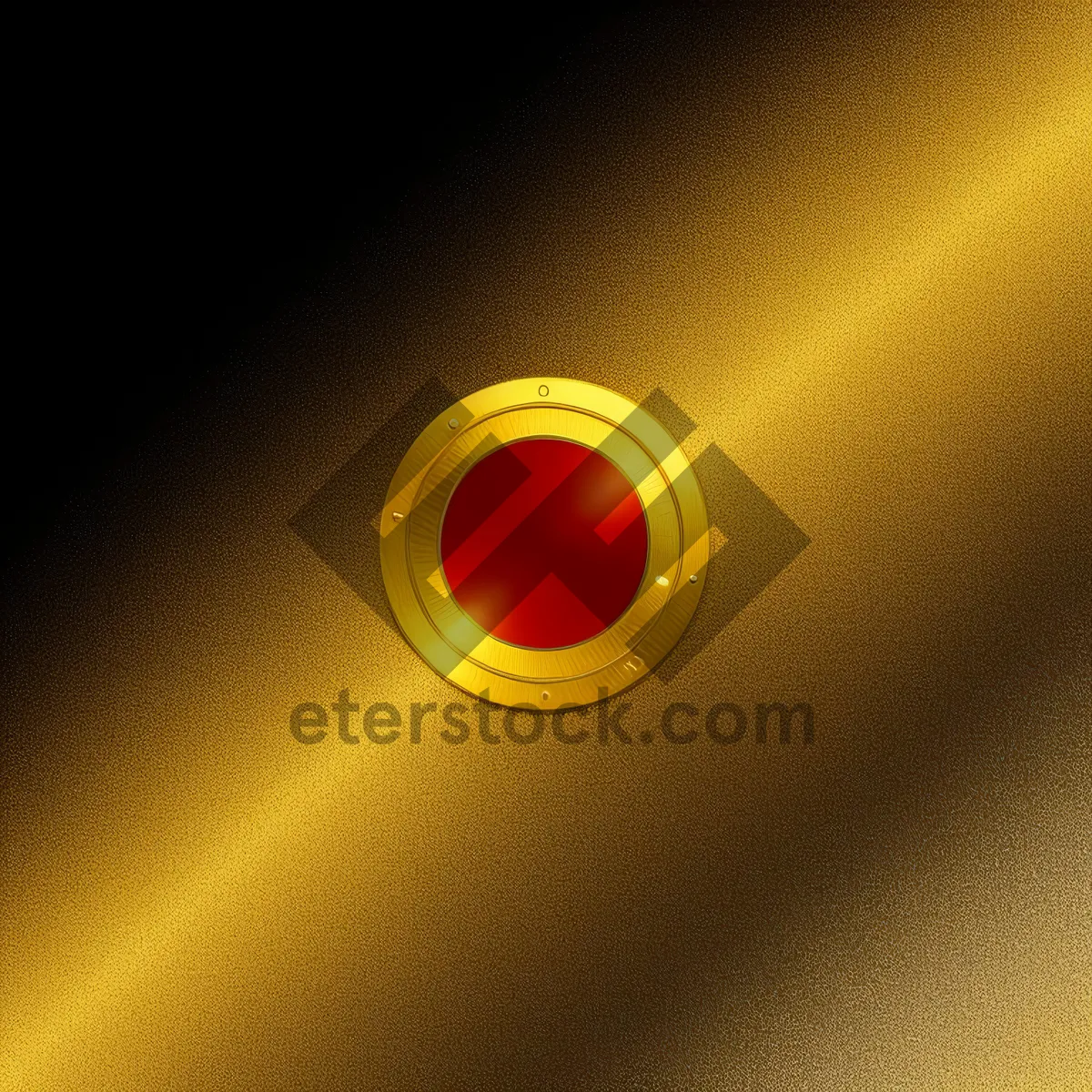 Picture of Shiny Fractal Circle: Bright Orange Optical Device Design