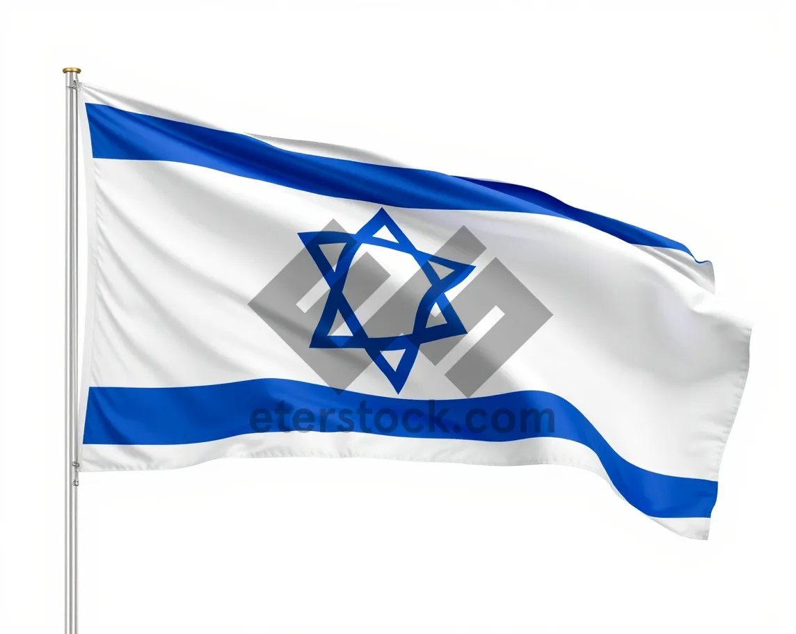 Picture of Graphic wave design backdrop with flag symbol