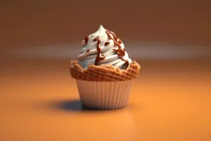 Pink Birthday Cupcake with Creamy Frosting