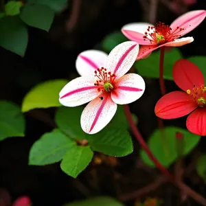 Pink Petal Blossom in Floral Garden