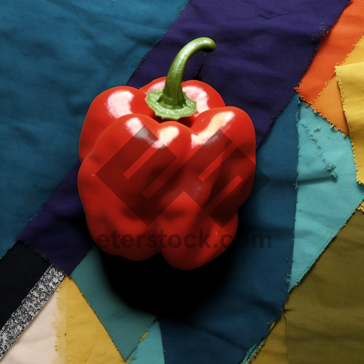 Picture of Fresh and colorful bell peppers for salad