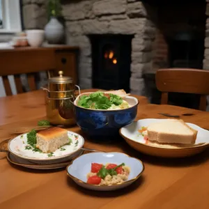 Healthy Vegetable Salad on Plate for Dinner
